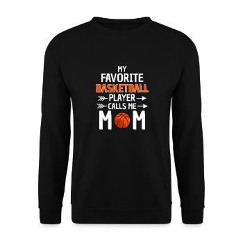 Basketball Player Mom Basketball Mom - Unisex Sweatshirt - black - Front - Alina (178cm) & Michal (187cm)
