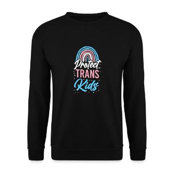 Fierté LGBT transgenre - Sweat-shirt Unisexe - noir - Devant - Alina (178cm) & Michal (187cm)