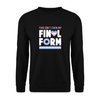 Transgender Trans LGBT Pride - Unisex Sweatshirt - black - Front - Alina (178cm) & Michal (187cm)