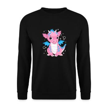 Fierté LGBT transgenre - Sweat-shirt Unisexe - noir - Devant - Alina (178cm) & Michal (187cm)