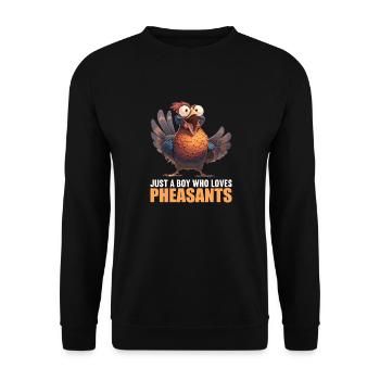 Pheasants Pheasant - Unisex Sweatshirt - black - Front - Alina (178cm) & Michal (187cm)