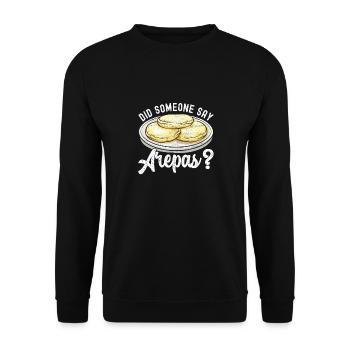 Arepas vénézuélienne - Sweat-shirt Unisexe - noir - Devant - Alina (178cm) & Michal (187cm)