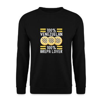 Arepas vénézuélienne - Sweat-shirt Unisexe - noir - Devant - Alina (178cm) & Michal (187cm)