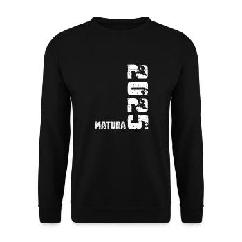 MATURA 2025 Maturanten Matura Abschluss Matura - Unisex Pullover - Schwarz - Vorne - Alina (178cm) & Michal (187cm)
