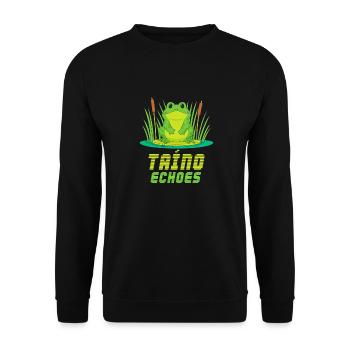 Taíno Echoes Caribbean Ancestry Pride - Unisex Sweatshirt - black - Front - Alina (178cm) & Michal (187cm)
