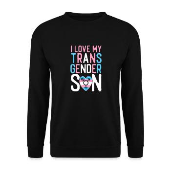 Fierté LGBT transgenre - Sweat-shirt Unisexe - noir - Devant - Alina (178cm) & Michal (187cm)