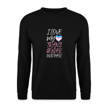 Transgender Trans LGBT Pride - Unisex Pullover - Schwarz - Vorne - Alina (178cm) & Michal (187cm)