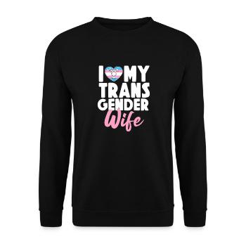 Fierté LGBT transgenre - Sweat-shirt Unisexe - noir - Devant - Alina (178cm) & Michal (187cm)