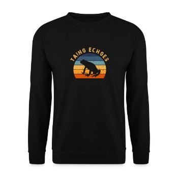 Taíno Echoes Caribbean Ancestry Pride - Unisex Sweatshirt - black - Front - Alina (178cm) & Michal (187cm)