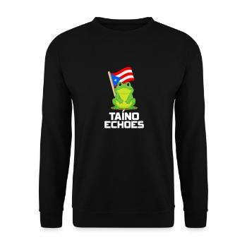 Taíno Echoes Caribbean Ancestry Pride - Unisex Sweatshirt - black - Front - Alina (178cm) & Michal (187cm)