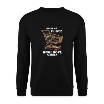 PANIER D’ACHAT MAKE WAY - Sweat-shirt Unisexe - noir - Devant - Alina (178cm) & Michal (187cm)