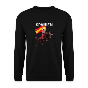 ESPAGNE - Sweat-shirt Unisexe - noir - Devant - Alina (178cm) & Michal (187cm)