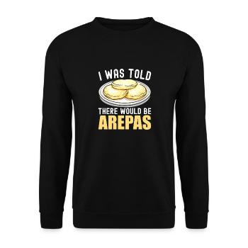 Arepas vénézuélienne - Sweat-shirt Unisexe - noir - Devant - Alina (178cm) & Michal (187cm)