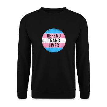 Fierté LGBT transgenre - Sweat-shirt Unisexe - noir - Devant - Alina (178cm) & Michal (187cm)