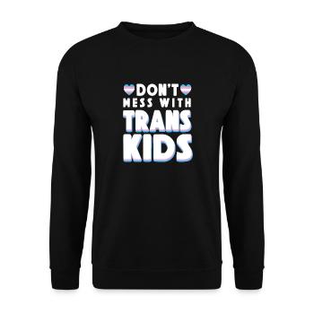 Fierté LGBT transgenre - Sweat-shirt Unisexe - noir - Devant - Alina (178cm) & Michal (187cm)