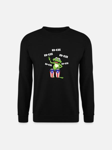 Ko-Kee Frog Playing Guitar Melody - Unisex Sweatshirt - black