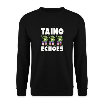 Taíno Echoes Caribbean Ancestry Pride - Unisex Sweatshirt - black - Front - Alina (178cm) & Michal (187cm)