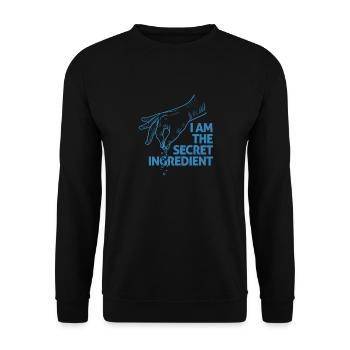 Je suis l’ingrédient secret Humour culinaire - Sweat-shirt Unisexe - noir - Devant - Alina (178cm) & Michal (187cm)