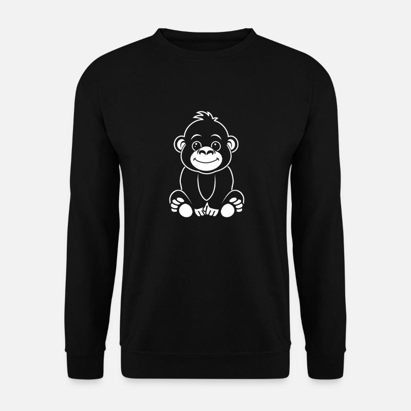 Gorilla - Unisex Pullover - Schwarz