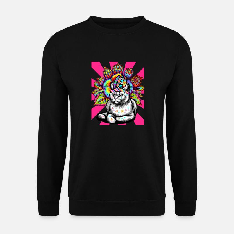 Katze Katzen Kätzchen - Unisex Pullover - Schwarz