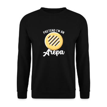Arepas vénézuélienne - Sweat-shirt Unisexe - noir - Devant - Alina (178cm) & Michal (187cm)
