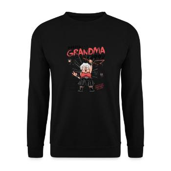 vintage Badass Grandma depuis 1992 – 33 ans - Sweat-shirt Unisexe - noir - Devant - Alina (178cm) & Michal (187cm)