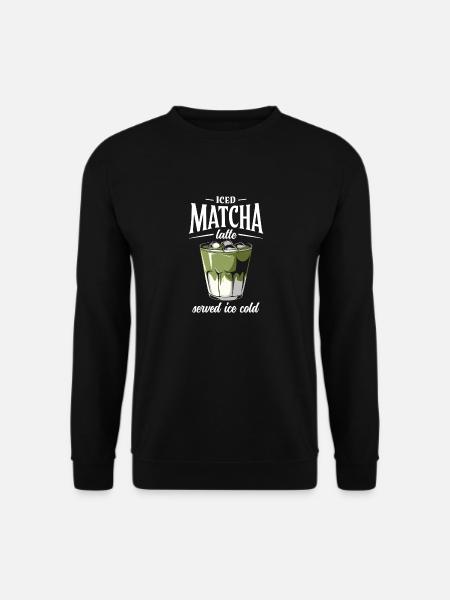 Iced Matcha Latte - Unisex Pullover - Schwarz