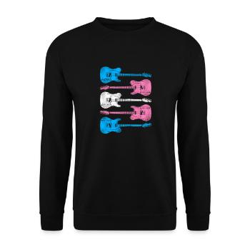 Fierté LGBT transgenre - Sweat-shirt Unisexe - noir - Devant - Alina (178cm) & Michal (187cm)