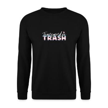 Fierté LGBT transgenre - Sweat-shirt Unisexe - noir - Devant - Alina (178cm) & Michal (187cm)