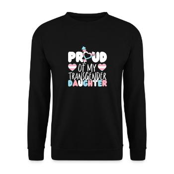 Transgender Trans LGBT Pride - Unisex Sweatshirt - black - Front - Alina (178cm) & Michal (187cm)