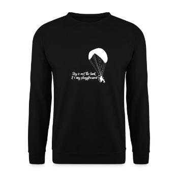 Le ciel n’est pas la limite, c’est mon terrain de jeu - Sweat-shirt Unisexe - noir - Devant - Alina (178cm) & Michal (187cm)