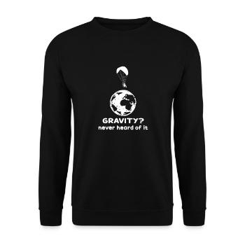 Mème hilarant de gravité de paramoteur - Sweat-shirt Unisexe - noir - Devant - Alina (178cm) & Michal (187cm)