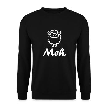 Schaf - Unisex Pullover - Schwarz - Vorne - Alina (178cm) & Michal (187cm)