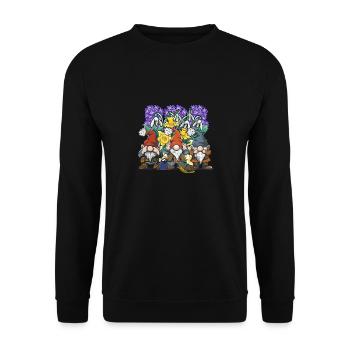 Jardin Printemps Jardinier Jardinage Jardinier Amateur - Sweat-shirt Unisexe - noir - Devant - Alina (178cm) & Michal (187cm)
