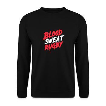 Joueuse de rugby Fan féminine Fan avec - Sweat-shirt Unisexe - noir - Devant - Alina (178cm) & Michal (187cm)