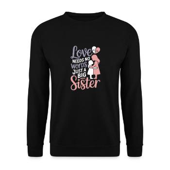 Frères et sœurs autistes - Sweat-shirt Unisexe - noir - Devant - Alina (178cm) & Michal (187cm)