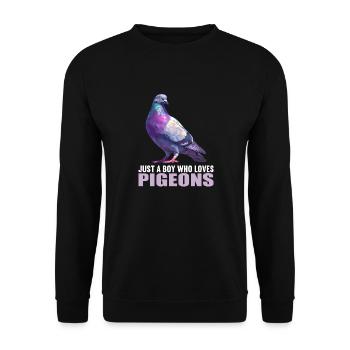 Pigeons Pigeon - Sweat-shirt Unisexe - noir - Devant - Alina (178cm) & Michal (187cm)