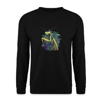 Gottesanbeterinnenen Gottesanbeterin - Unisex Pullover - Schwarz - Vorne - Alina (178cm) & Michal (187cm)