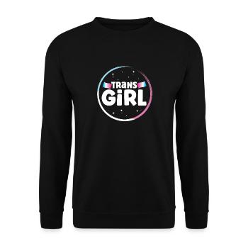 Transgender Trans LGBT Pride - Unisex Sweatshirt - black - Front - Alina (178cm) & Michal (187cm)