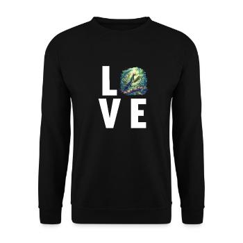 Gottesanbeterinnenen Gottesanbeterin - Unisex Pullover - Schwarz - Vorne - Alina (178cm) & Michal (187cm)