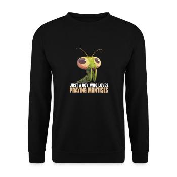 Gottesanbeterinnenen Gottesanbeterin - Unisex Pullover - Schwarz - Vorne - Alina (178cm) & Michal (187cm)