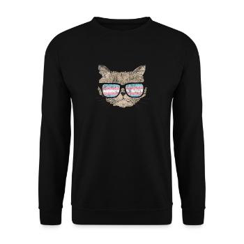 Fierté LGBT transgenre - Sweat-shirt Unisexe - noir - Devant - Alina (178cm) & Michal (187cm)