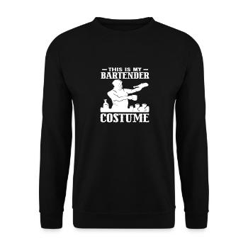 Das Ist Mein Barkeeper Kostüm - Unisex Pullover - Schwarz - Vorne - Alina (178cm) & Michal (187cm)