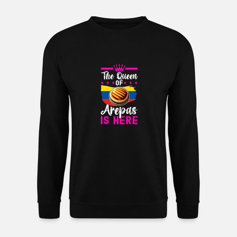 Venezolanische Arepas - Unisex Pullover - Schwarz
