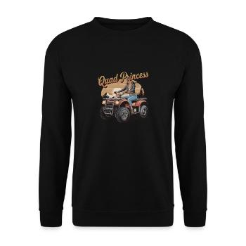 Quad Princess Adventure for - Unisex Sweatshirt - black - Front - Alina (178cm) & Michal (187cm)