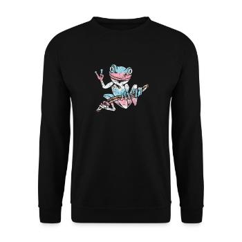Transgender Trans LGBT Pride - Unisex Sweatshirt - black - Front - Alina (178cm) & Michal (187cm)