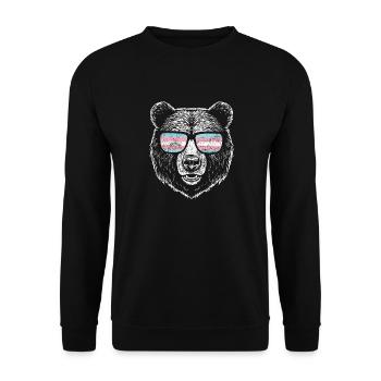 Fierté LGBT transgenre - Sweat-shirt Unisexe - noir - Devant - Alina (178cm) & Michal (187cm)