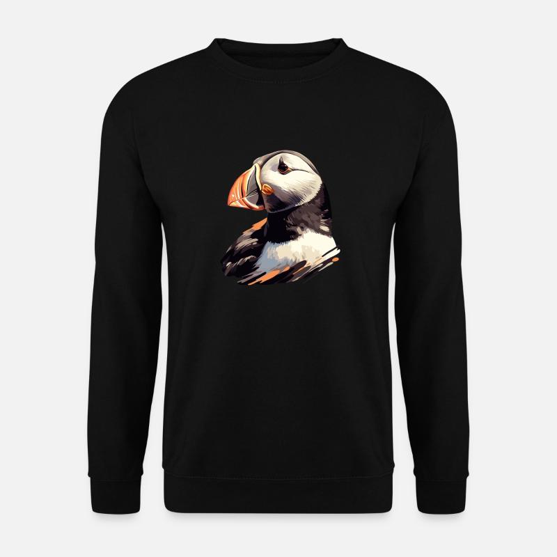 Papageientaucher - Unisex Pullover - Schwarz