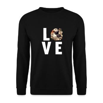 Papageientaucher - Unisex Pullover - Schwarz - Vorne - Alina (178cm) & Michal (187cm)