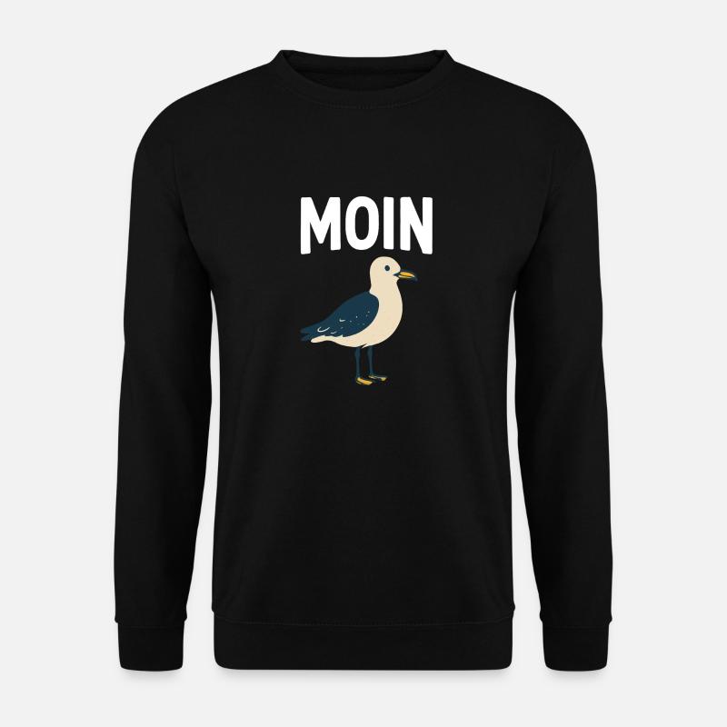 Moin Möwe - Unisex Pullover - Schwarz
